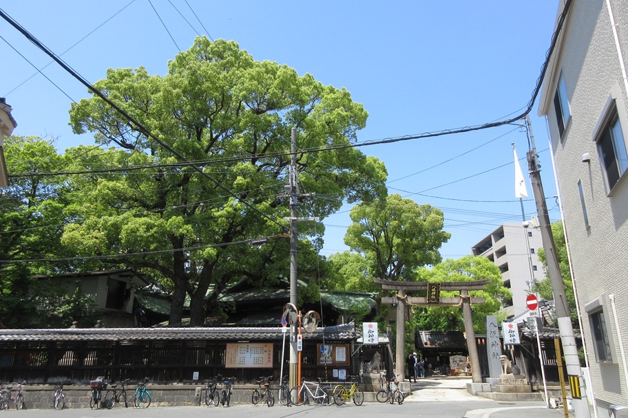 海老江八坂神社(大阪市) 夏祭りの練習?氏子さん達の太鼓の音に導かれ【御朱印】