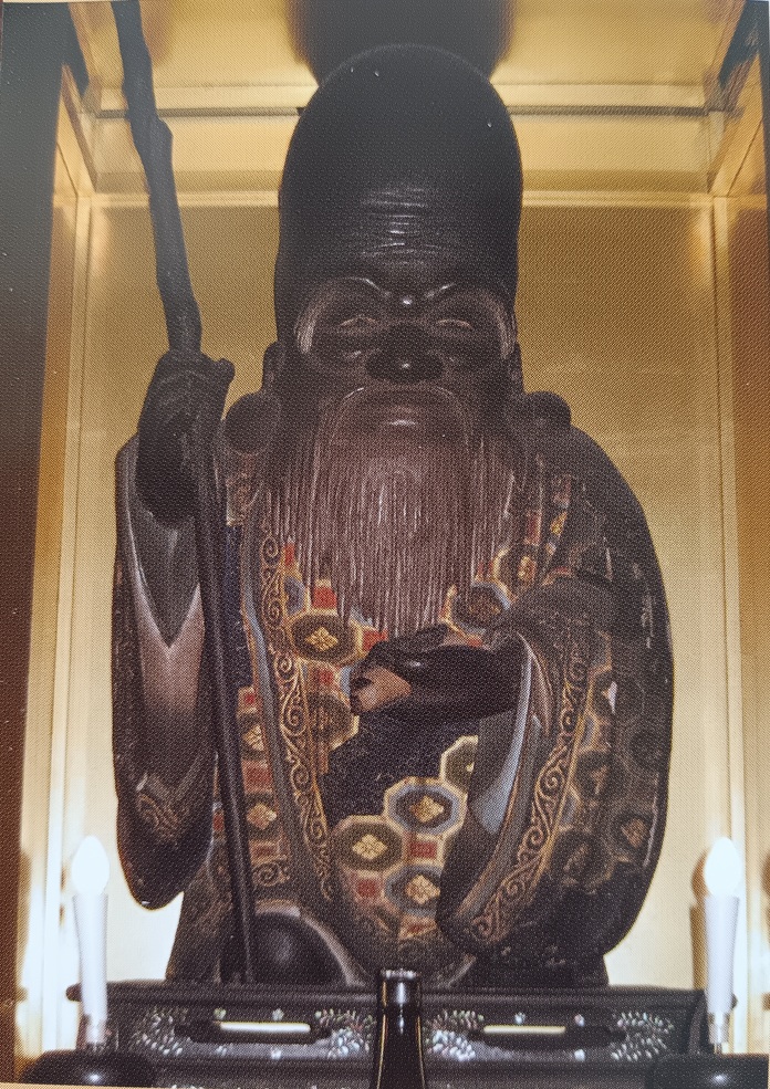 大阪市中央区・長久寺の福禄寿像|七福神の一柱である福禄寿の穏やかなまなざし